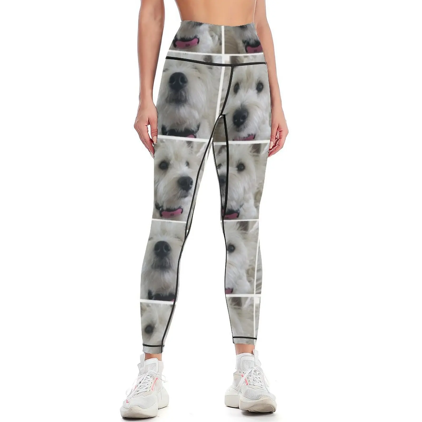 

Westie Leggings fitness set gym gym clothing gym pants Women's sports Womens Leggings