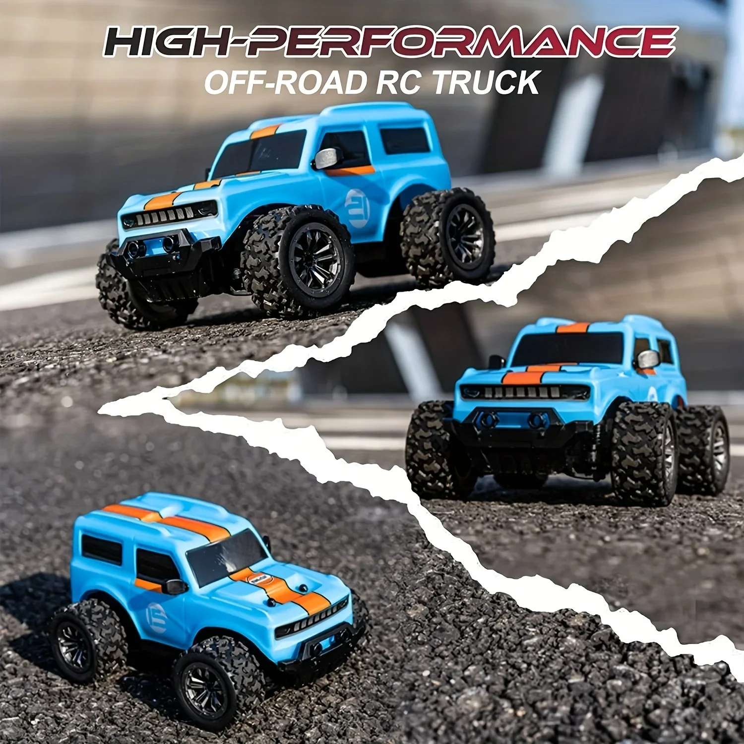 1:20 RC Car 4WD Off Road Remote Control Trucks 20KM/H High Speed Remote Control Vehicle with 2.4G All Terrain Kids Birthday Toy