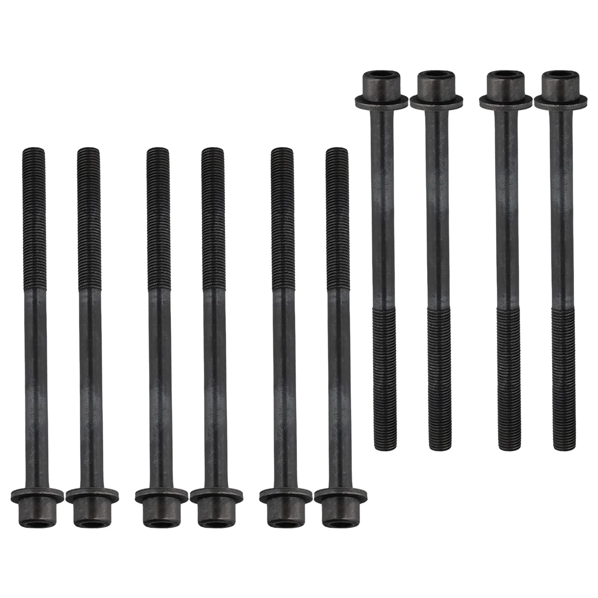 10 Pcs Cylinder Head Bolts Set for Ford S-Max Mustang Jaguar Land Rover Mazda CX Volvo S80 1229267 LR025253 1S7G-6065-CA