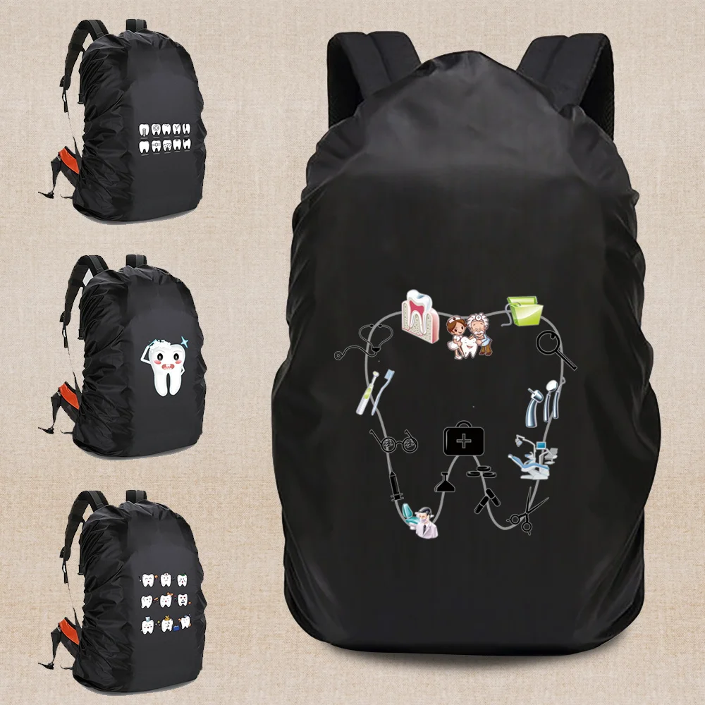 

Travel Backpack Rain Cover Waterproof Teeth Pattern Shoulder Bag 20L-70L Outdoor Camping Hiking Portable Foldable Protect Case