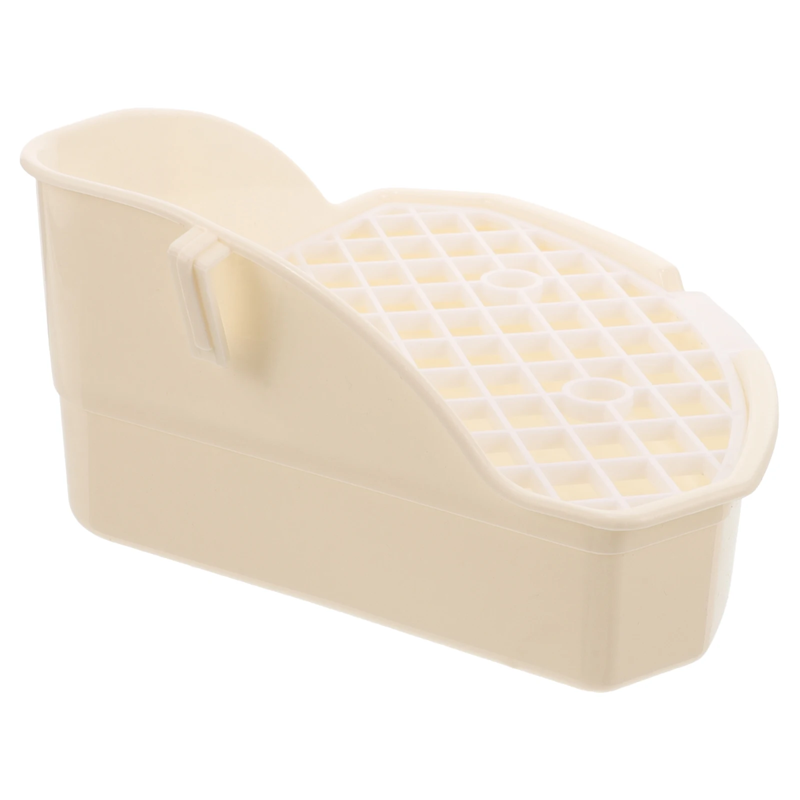 

Toilet White Plastic Small Animals Potty Rabbit Litter Pan Triangle Guinea Pig Urinal Tray House Training Tool Small