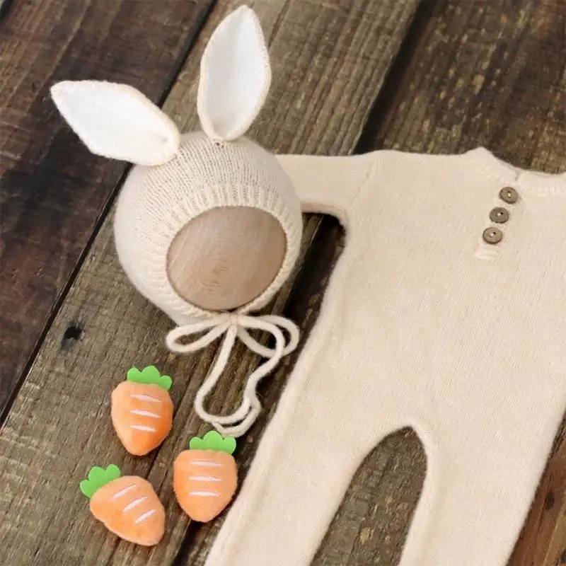 

Q22D младенческая фотография Props Props Компьют и шляпа новорожденная вечеринка для душа.