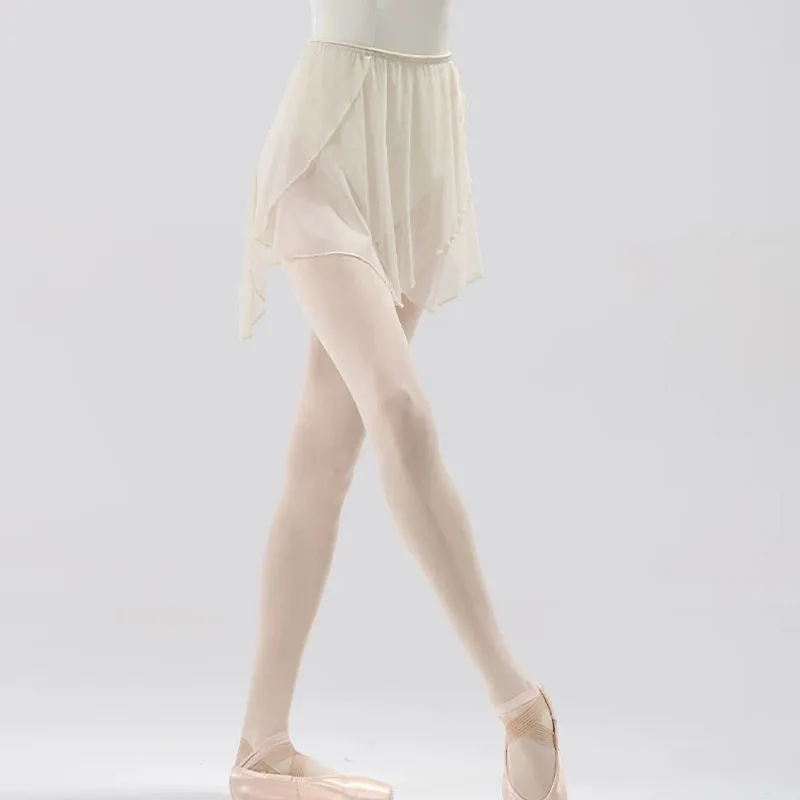กระโปรงบัลเล่ต์ผู้หญิง ผู้ใหญ่ ดีไซน์ไม่สมมาตร ผ้าไหมพรม กระโปรงบัลเล่ต์แบบพัน กระโปรงบัลเล่ต์แบบทูทู กระโปรงสเก็ต กระโปรงนักบัลเล่ต์ ชุดฝึกซ้อมยิมนาสติก ชุดเต้นรำ