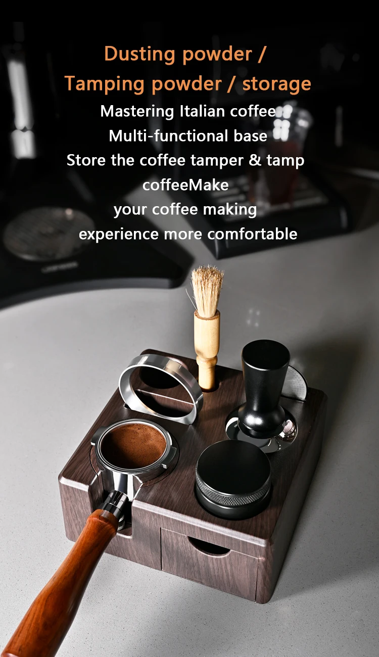 Kaffee Tamper Station Siebträger Halter 51mm 54mm 58mm Universal Für Delonghi Breville Espresso Zubehör Barista Werkzeug – Detail 5