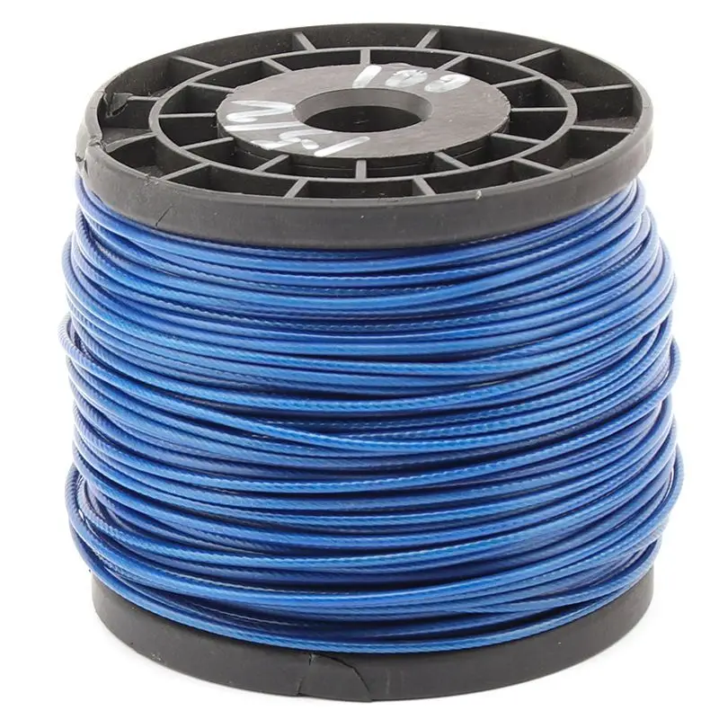 

HQ BW01 1.5MM-8MM Diameter BLUE PVC Plastic Coated Stainless Steel 304 Wire Rope Cable