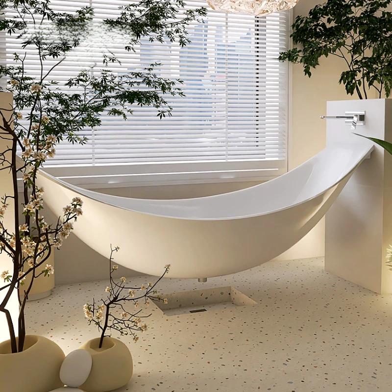 Suspended bathtub Family hotel Homestay Internet celebrity Acrylic suspended hammock bathtub Double large bath