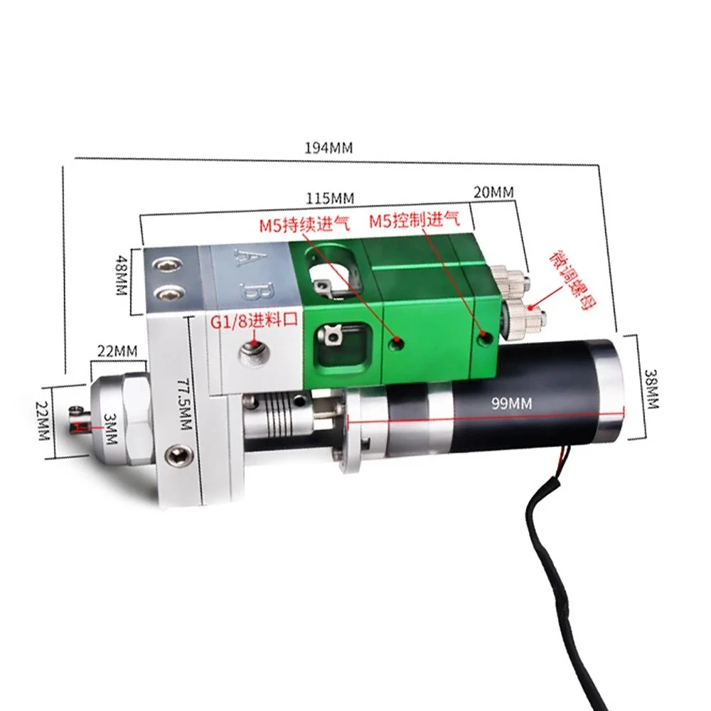125AB High Viscosity Polyurethane Silicone Mixing Dispenser High Flow Resin Potting Machine Filling Machine