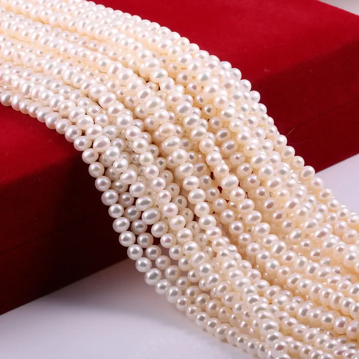 Grade AA Round Spacer Beads Natural Freshwater Pearl Women Charm Beads for Jewelry Making Supplies DIY Necklace Bracelet Earring