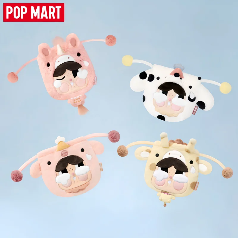 2026 Original POP MART CRYBABY Crying Round n Round Series Blind Boxes Cute Storage Bag Collectible Doll Hanging Christmas Gifts