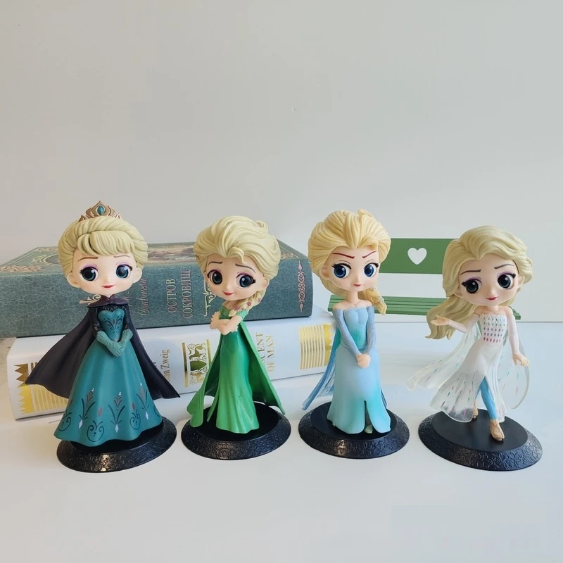 New Disney Kawaii Frozen Elsa Rapunzel Cinderella Mermaid Anna Elsa Sofia Snow White 14-16cm Room Decoration Girl Birthday Gift