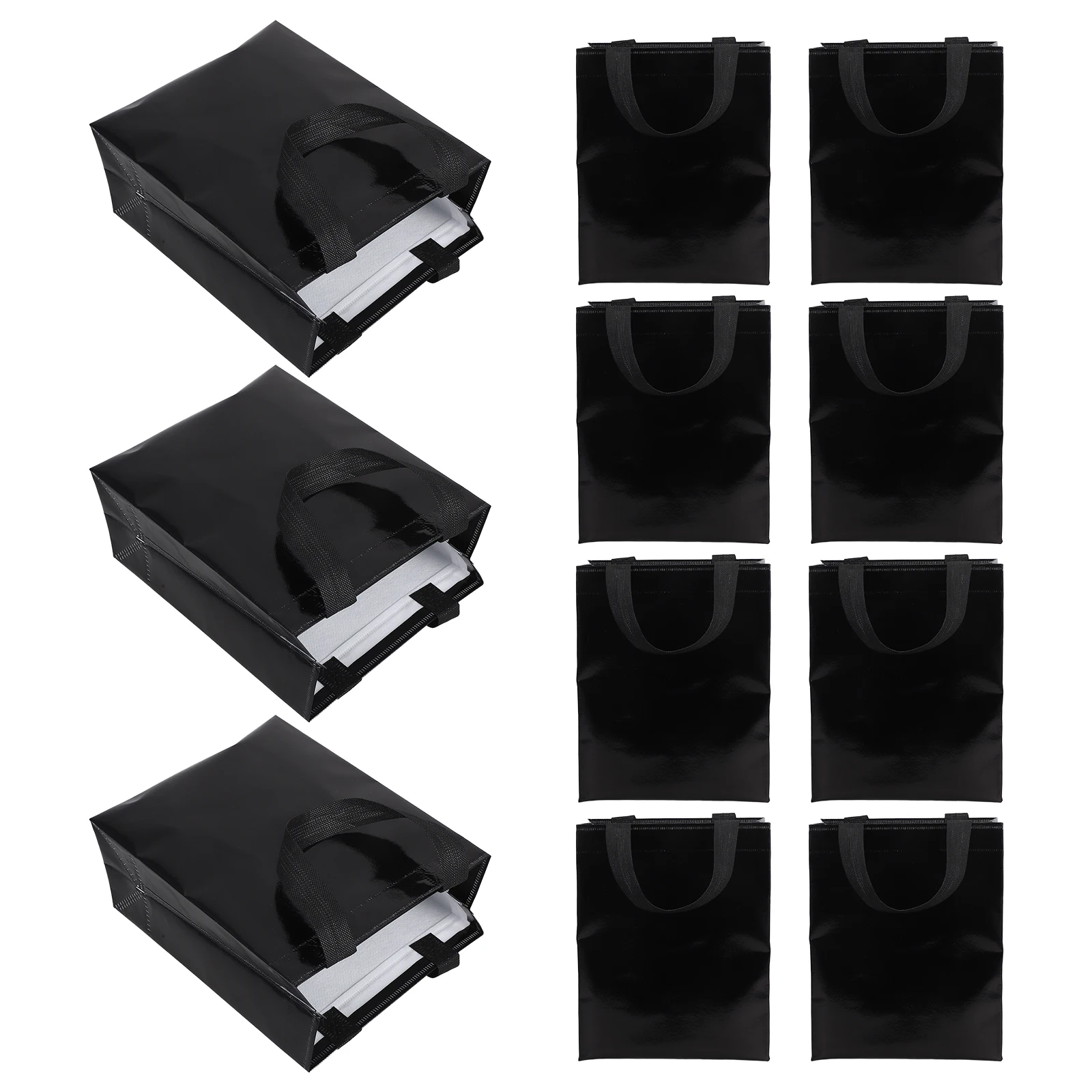 

15Pcs Non-Woven Gift Bags Reusable Party Favor Tote Bags Handles for Wedding Bridal Shower Birthday Holiday Bottle Gift Bag