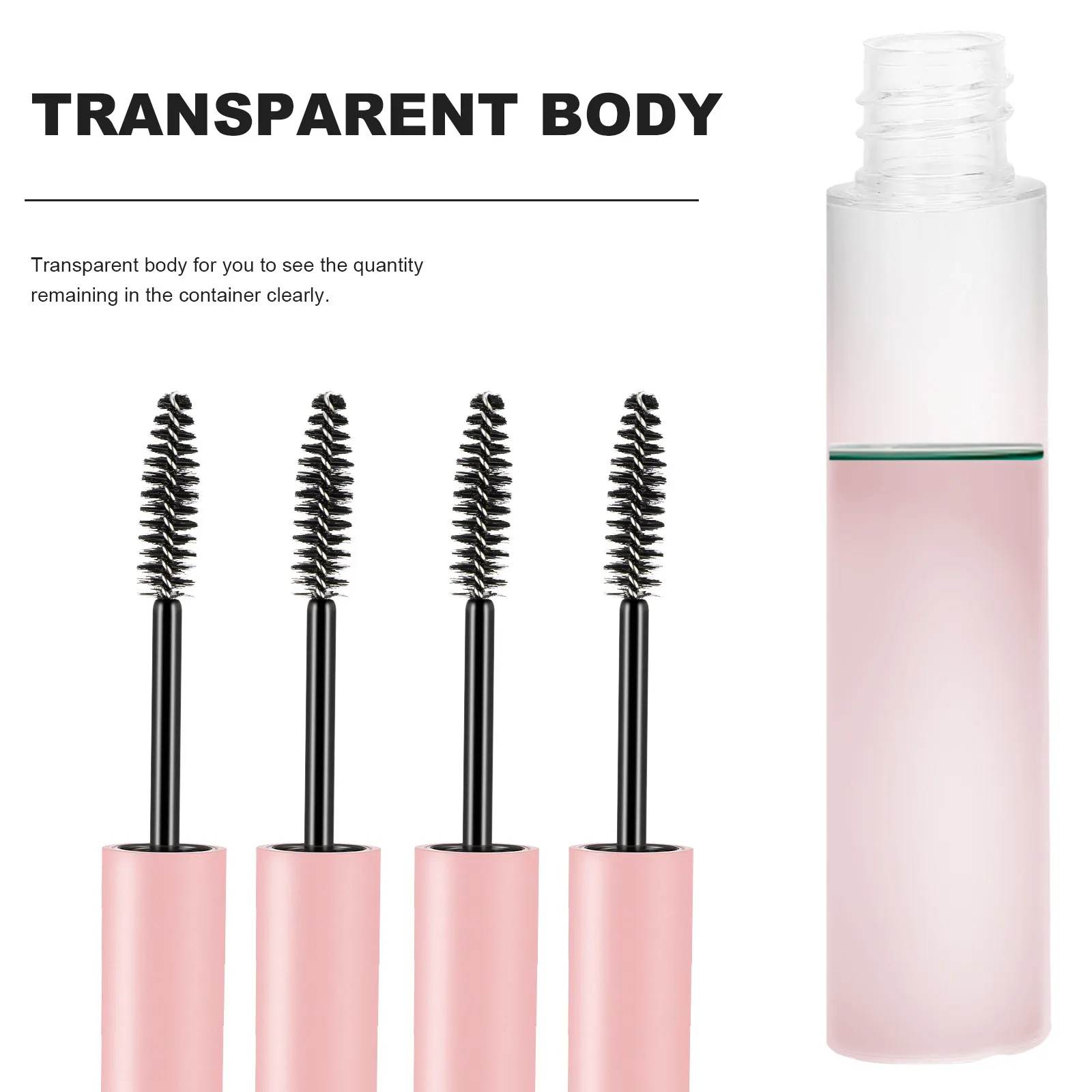 

10Pcs Refillable Glue Bottle DIY Mascara Tube Transparent 10Ml Portable Empty Eyelash Cream Container Travel Reusable