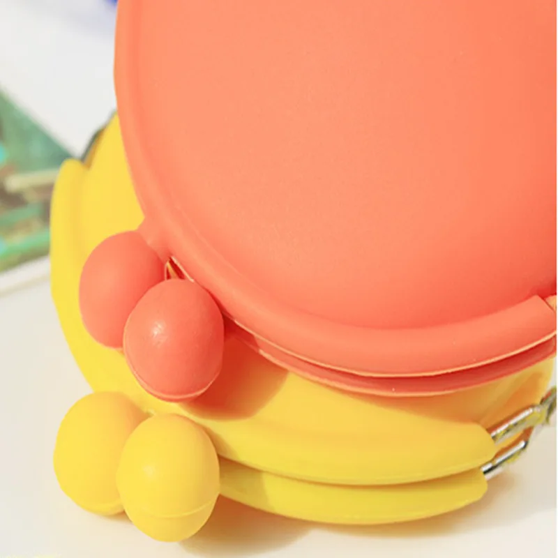 10pcs Coin Purses Women Silicone Large Capacity Plain Shaped Wallets