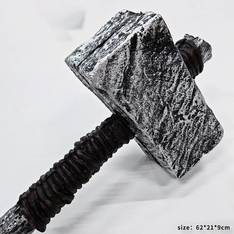 62CM marteau primitif Anime Figure jeu périphérique porte-clés Cosplay accessoires modèle PU figurines d'action cadeau jouets jeu pour garçons enfant