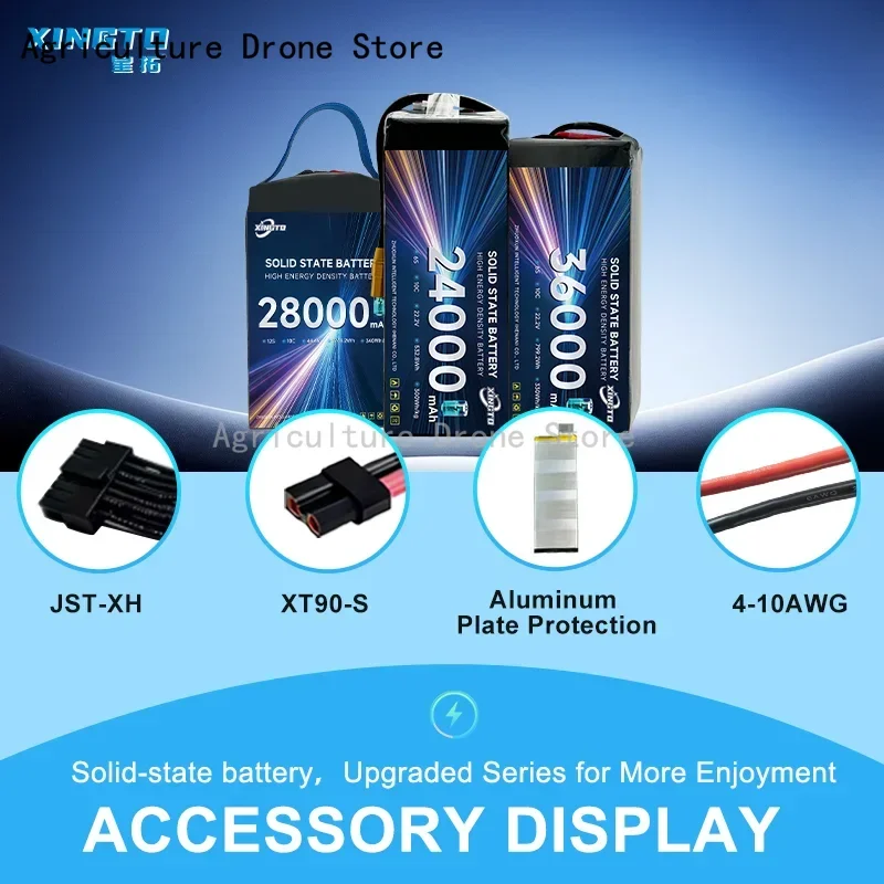 40000mAh 10C 22.2V 340Wh/kg High Energy Density Solid-State Battery