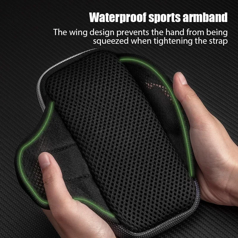 Uniwersalna opaska na ramię Sportowe etui na telefon do biegania Uchwyt na telefon Sportowa torba na telefon iPhone Xiaomi Huawei poniżej 6,5" 7,2" — zdjęcie 6