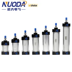 SC Standard Air Cylinder SC32/40/50/63mm Bore Small Pneumatic Cylinder Piston 25/50/75/100/150/200/250mm Stroke