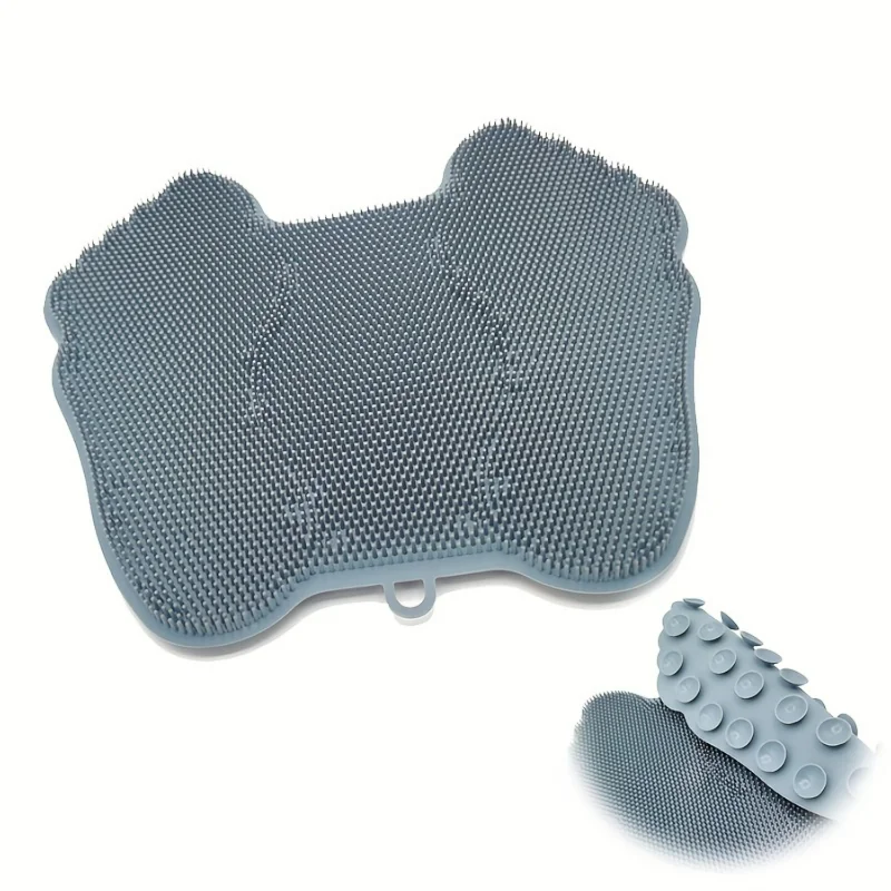 

Back Foot Scrubber For Shower Pad For Men And Women, Extra-Large Exfoliating Shower Mat Back Foot Scrubbing With Suction Cup, Si