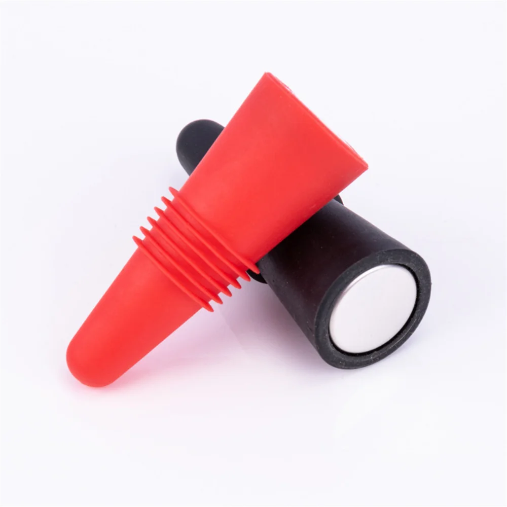 Set di tappi per bottiglie di vino in Silicone accessori per whisky a prova di perdite tappo per bottiglia di Champagne più vicino accessori per Bar con coperchio in sughero per vino
