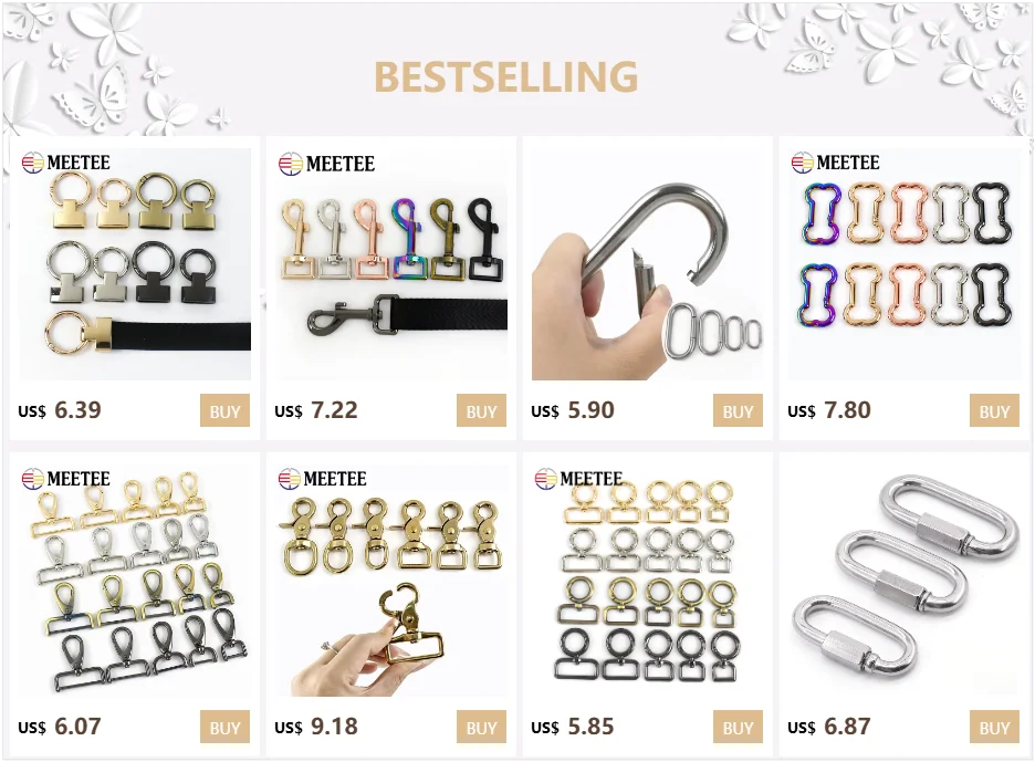 5/10/20 Stück Metallschnalle für Riemen 20/25 mm O-Ring Schlüsselanhänger Federverschluss Handtaschenkettenhaken Verbindungsschlaufe Haken DIY-Zubehör – Detail 1