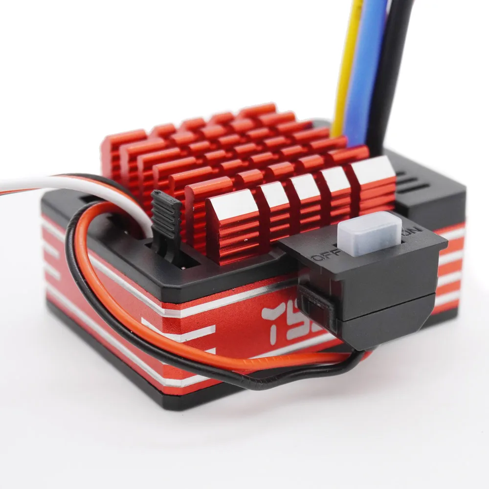 Upgrade YSIDO Waterproof WP60-RTR 60A 1060 Brushed ESC 6.5V/5A BEC Speed Controller for 540 550 Motor RC Vehicles Boat Tank Car