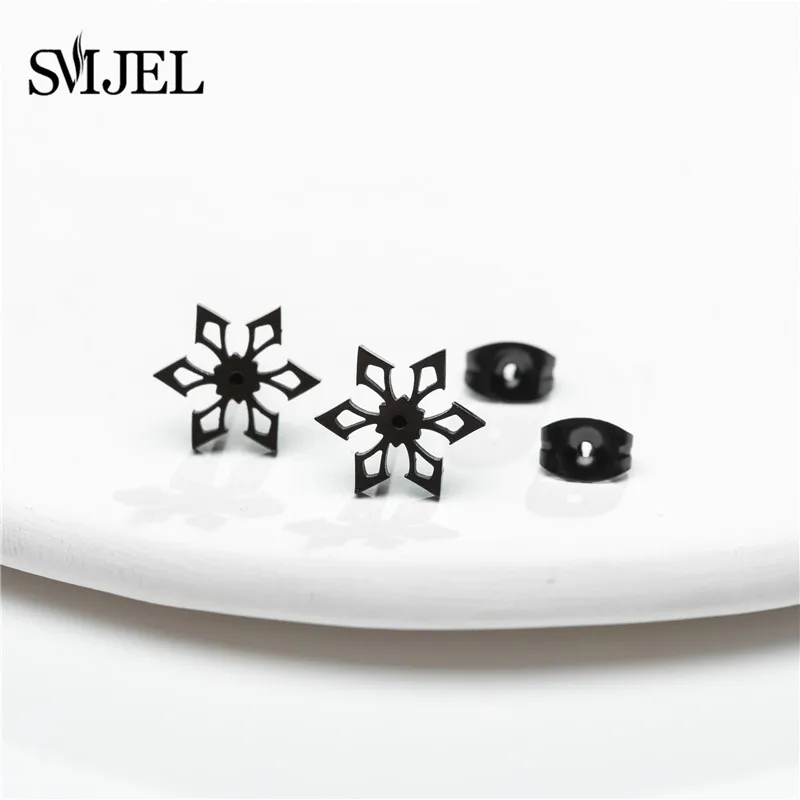 Personality Stainless Steel Earrings for Women Golden Teen Wolf Chihuahua Swallow Round Earring Cryo Ice Pin Dendro Studs 2022