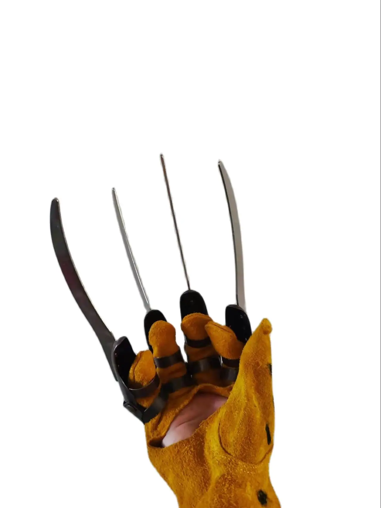 Metal Claws Freddy glove cosplay Anime Weapon Halloween Fancy Dress Costume Props Articulated Fingers carnival clothing adults