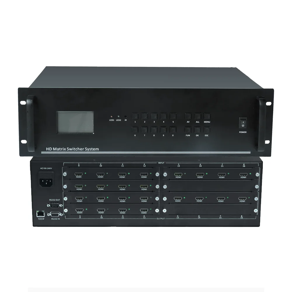 

Многосигнальный видеоматричный коммутатор Micagent 12x12 HDM I с управлением EDID, разрешение 4K30, металлическая конструкция для медиа-зала