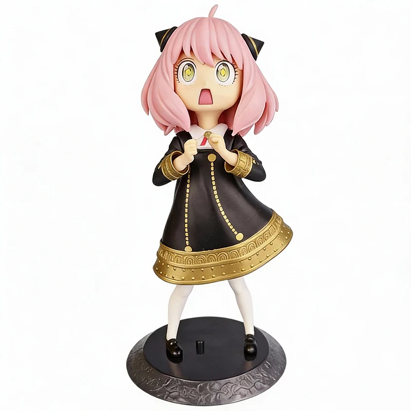 

In Stock 16cm Anime Spy x Family Anya Forger PVC Figure Standing Pose Collectible Statue Toy with Base Gift for Fans