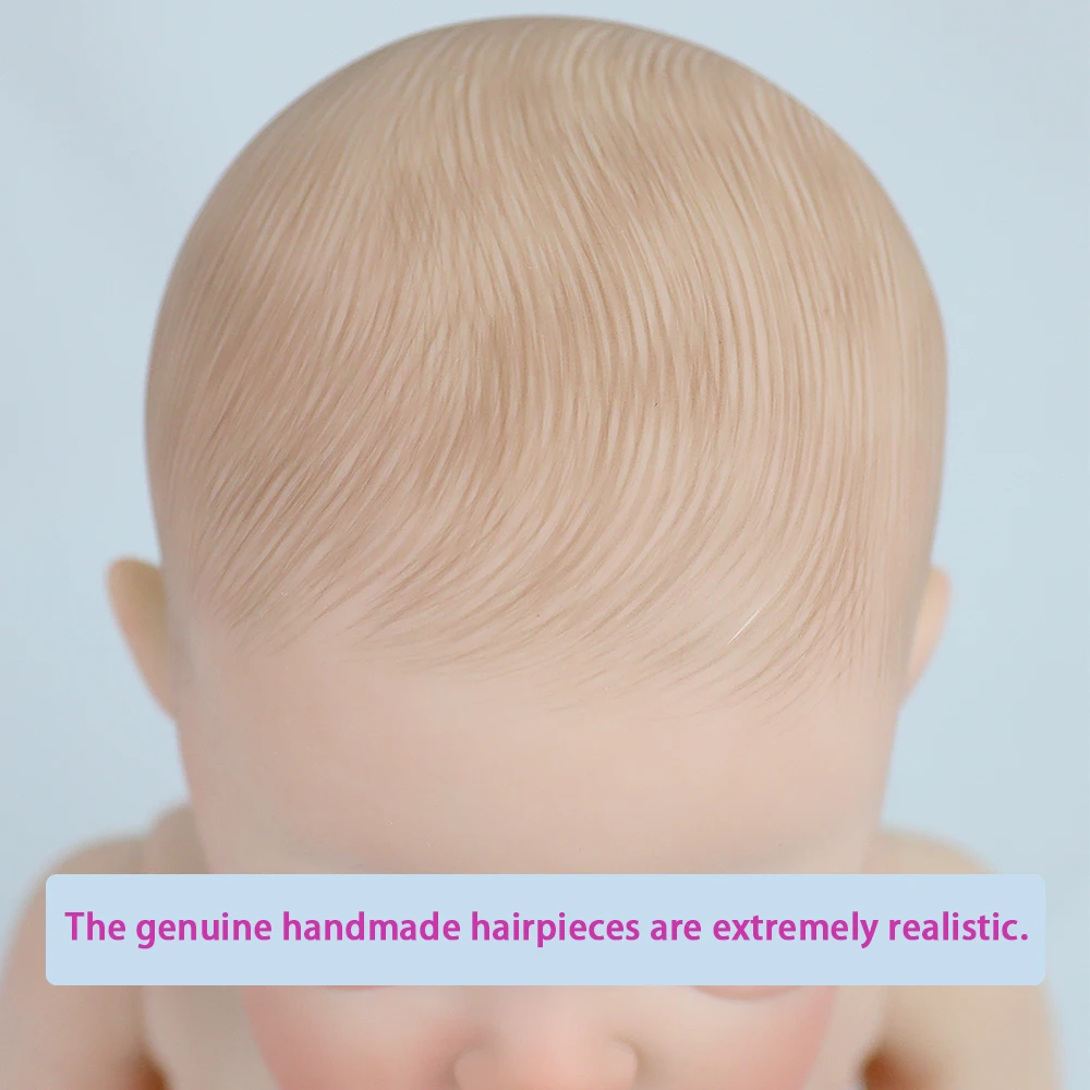 18 بوصة كامل سيليكون الفينيل فتاة قابل للغسل بيتي تولد من جديد دمية طفل مع اليدوية رسمت نابض بالحياة ثلاثية الأبعاد الجلد لفتاة هدية الكريسماس #6