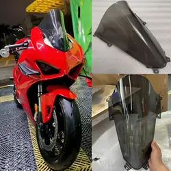 For Ducati Panigale V4 R S V4R V4S 2018 -2022 2023 2024 Windscreen Screen Wind Screen Double Bubble Windshield Wind Deflectors
