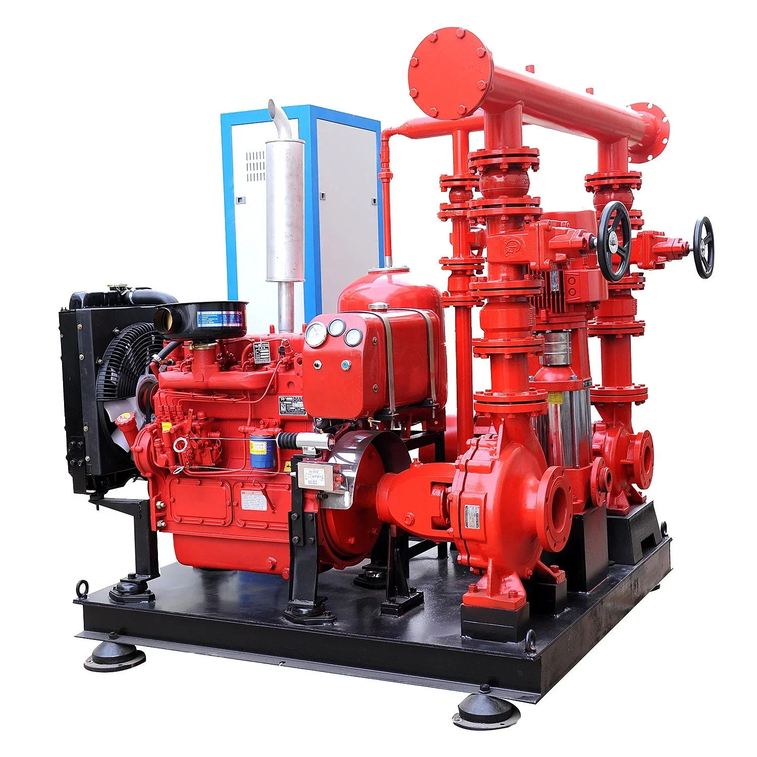 EDJ Series Skid Mounted Fire Pump System for Purity Water Fire Fighting 500GPM