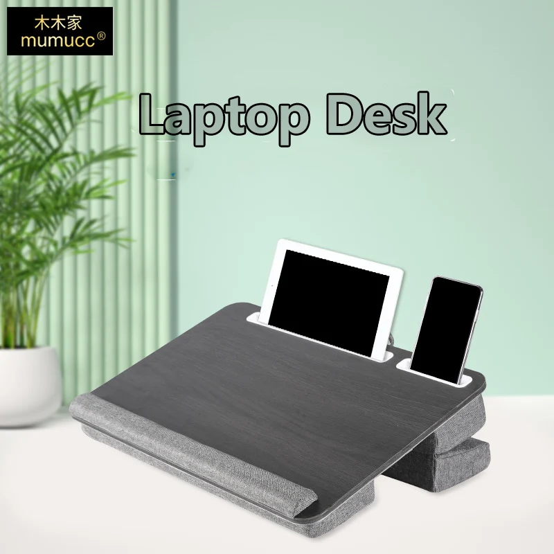 MUMUCC Adjustable Lightweight Notebook Laptop Table Car Table Portable Easy-to-Bring Small Square Table with Tablet PC Card Slot