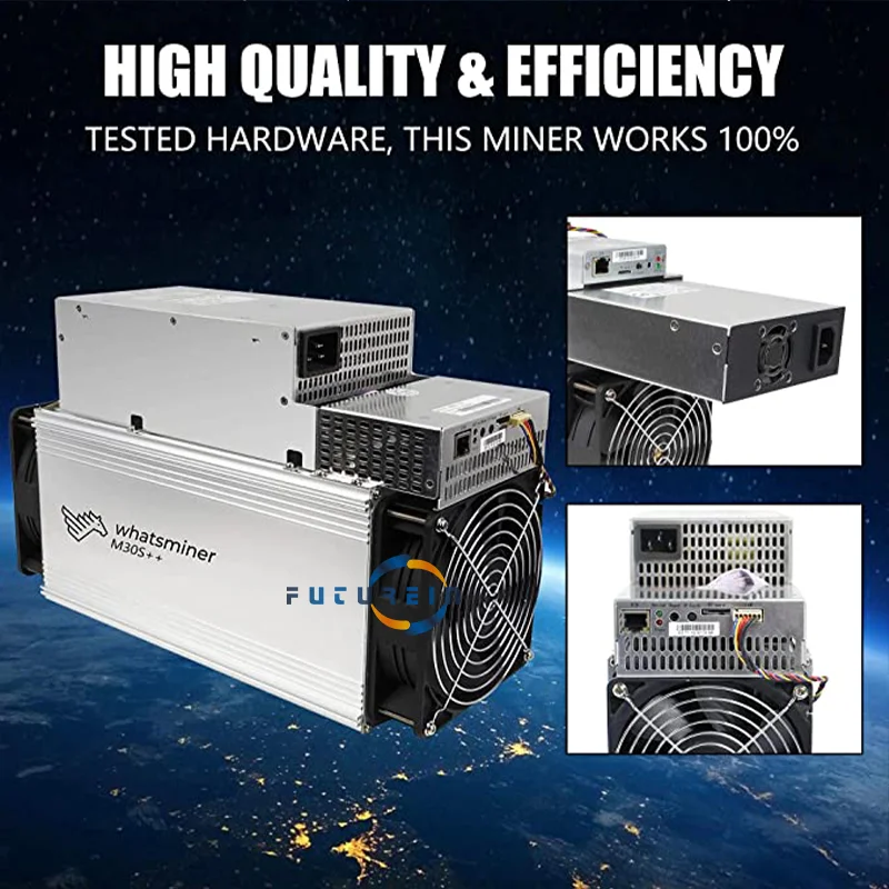 Whatsminer M30s++ 110TH BTC Bitcoin Miner ASIC Miner Crypto Mining Machine 104T 106T 108T 110T Profissional pronto para enviar