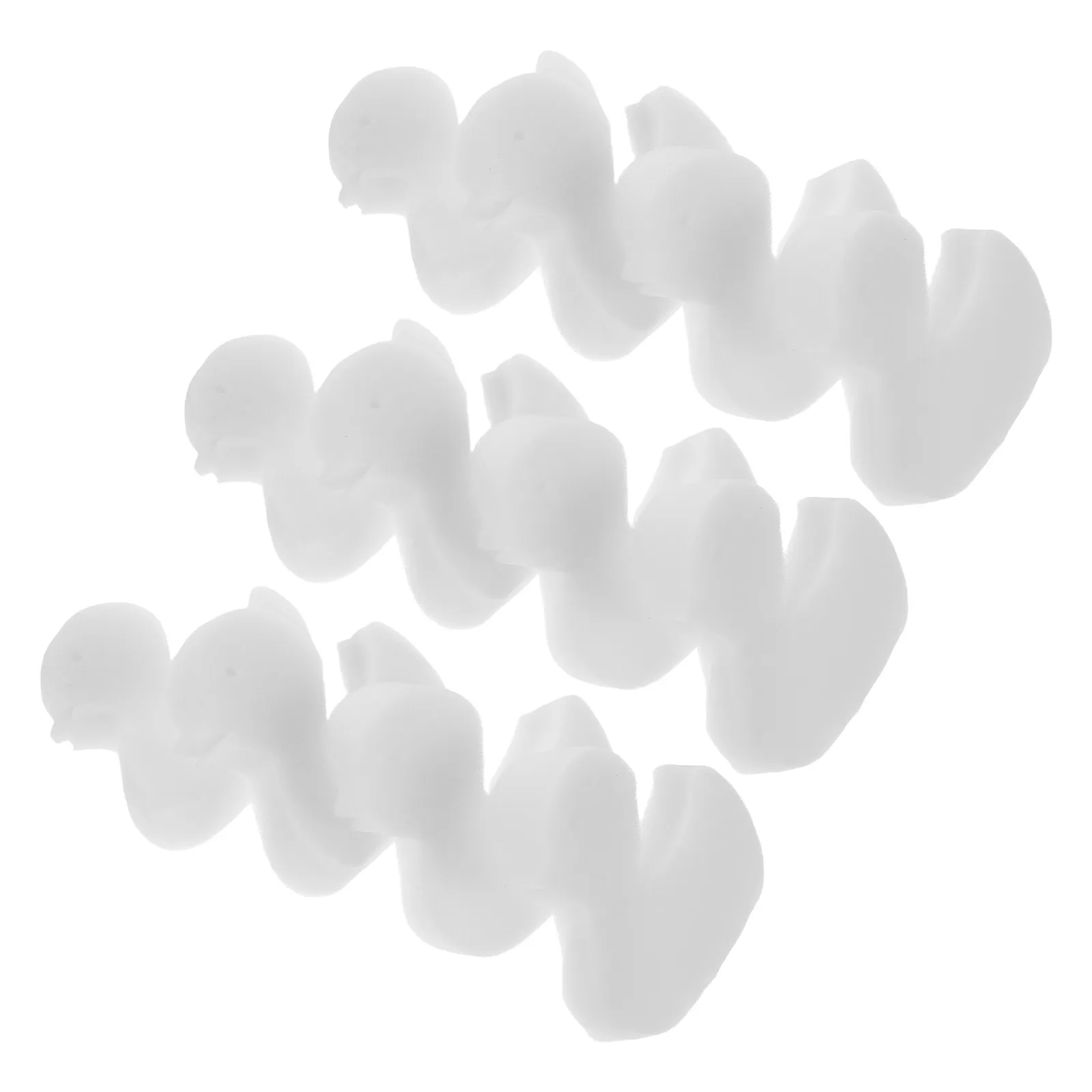12Pcs Pool Filter Sponge Duck Shape Oil Absorption for Swimming Pools Spas Efficient Oil Removing Filtration Tool