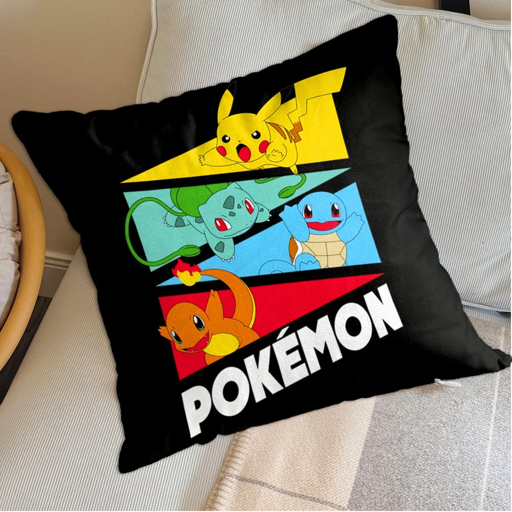 Capa para fronhas de travesseiro Kawaii P-Pilkachuus, fronha nórdica 45x45, capas para almofadas, travesseiros de dormir, decoração decorativa para casa