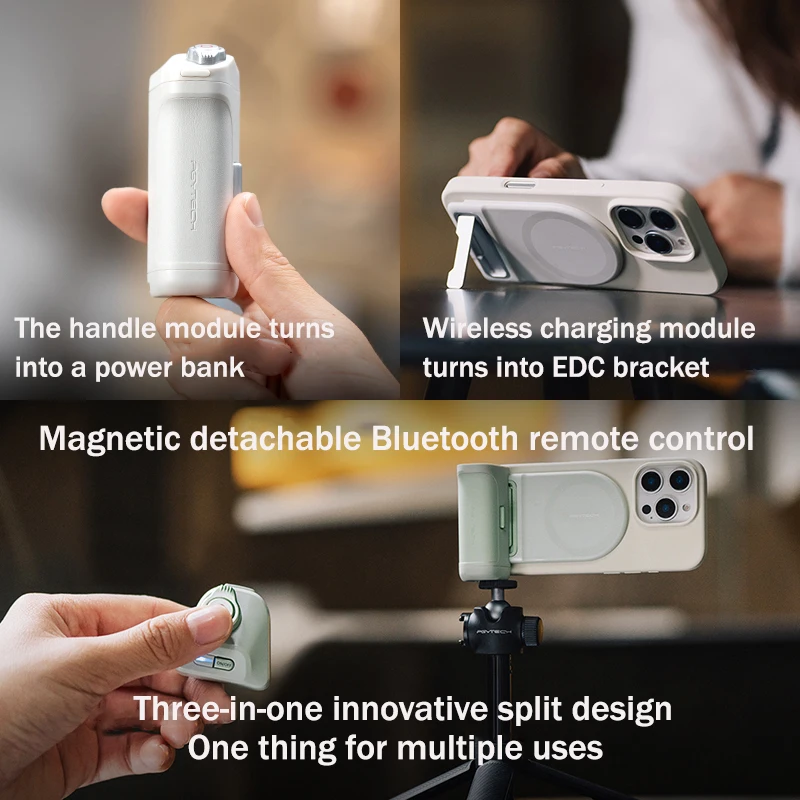 وحدة تحكم الكاميرا المحمولة PGYTECH، ضوء ملء مغناطيسي، كاميرا MagCam Bluetooth للتحكم عن بعد