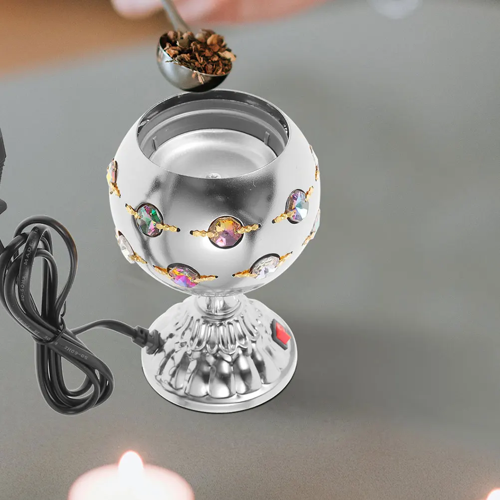 

Электрическая благовония, металлическая курильница, домашний декор, железный материал, винтажная горелка, нить, компактная, стабильная