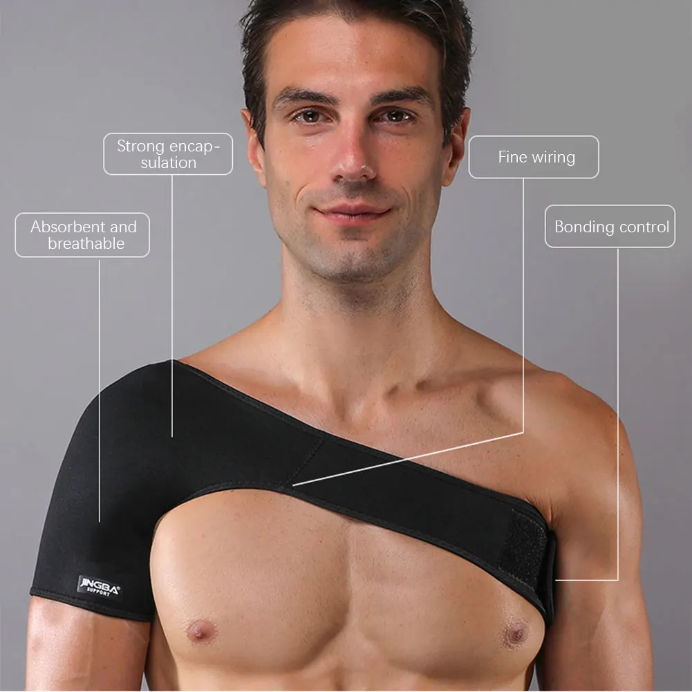 Shoulder Brace for Injury Recovery Rotator Cuff Breathable Neoprene Compression Support Sleeve for Men Women Sports Equipment