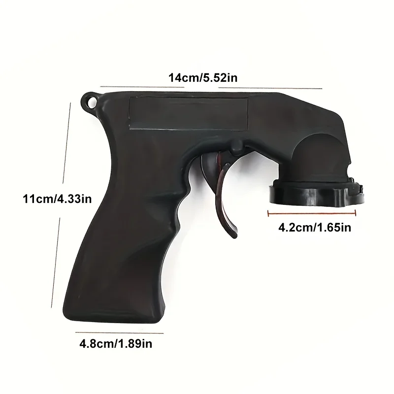 Instant Aerosol Can Trigger-Handle Spray Gun, Converts Spray Paint Cans into Spray Guns, Full Hand Grip, Reusable, Easy Snap-On Disassembly, Universally Compatible with Paint, Adhesive, and Lubricants