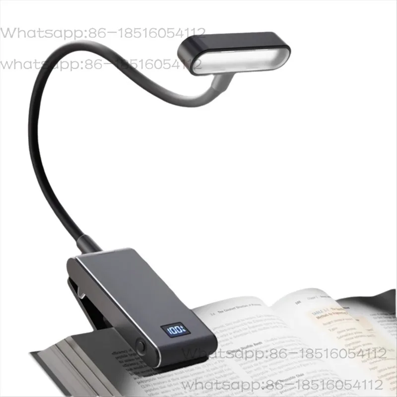 Rechargeable Reading Light 3 Colors 3 Brightness Clip on Mini Book Light Small Read Night Lamp Study Reading Book Lamp