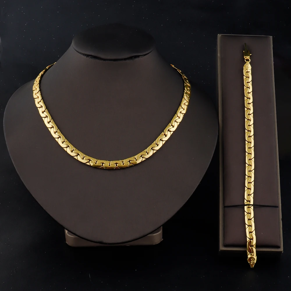 

Vintage Stainless Steel Simple Chain Metal Bracelet Necklace for Men Women Punk Hip Hop Chain Jewelry Friends Party Gift