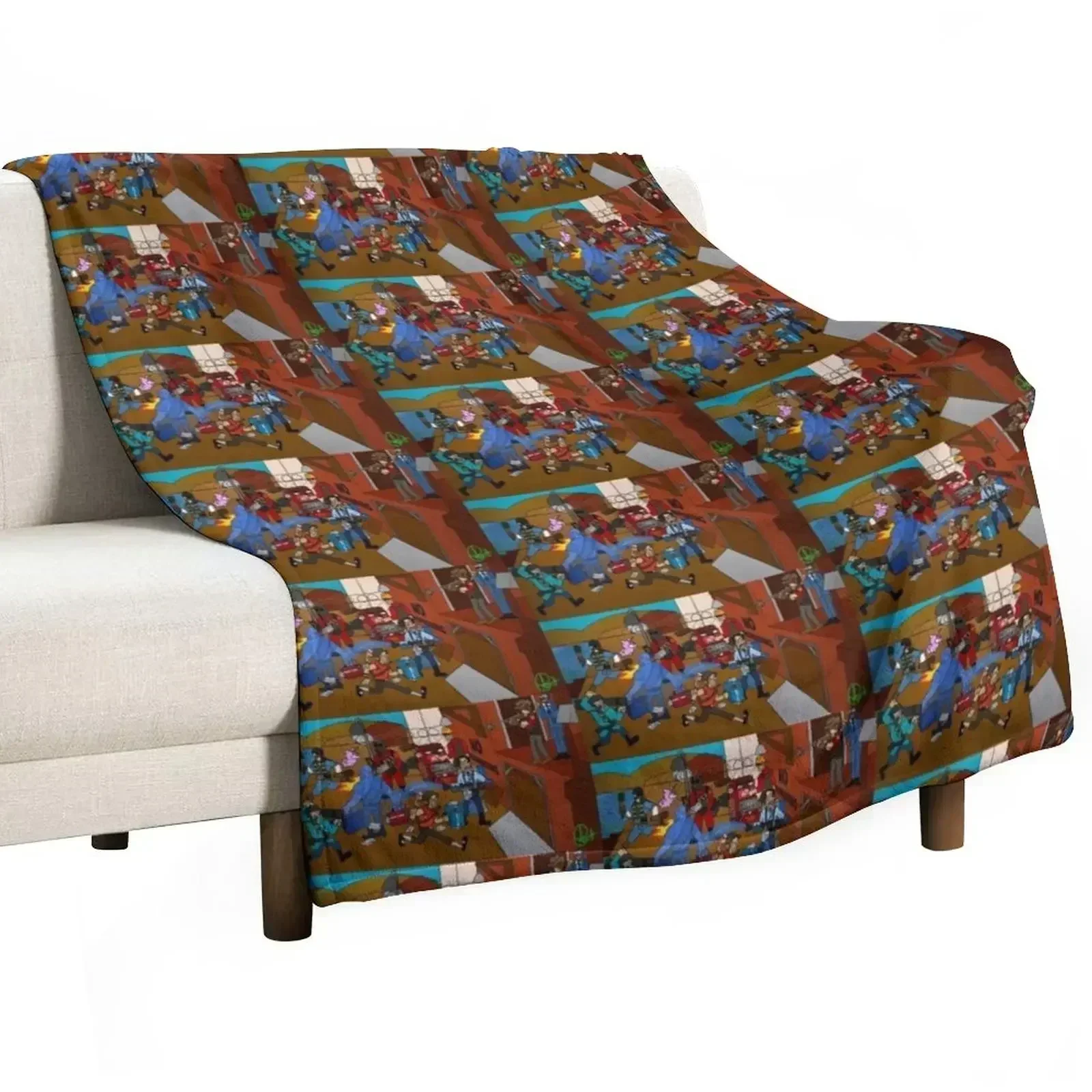 

Team Fortress 2 Throw Blanket Color Fast Cozy Throw Blanket