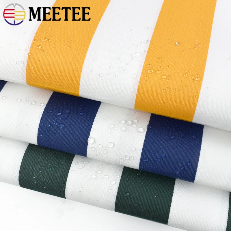 100*150cm Meetee 600D Stripe tessuto impermeabile in tessuto Oxford per Poncho antipioggia ombrellone sedia da spiaggia tenda da esterno cucire