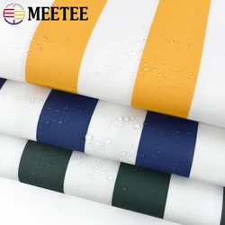 100*150cm Meetee 600D Stripe tessuto impermeabile in tessuto Oxford per Poncho antipioggia ombrellone sedia da spiaggia tenda da esterno cucire materiali