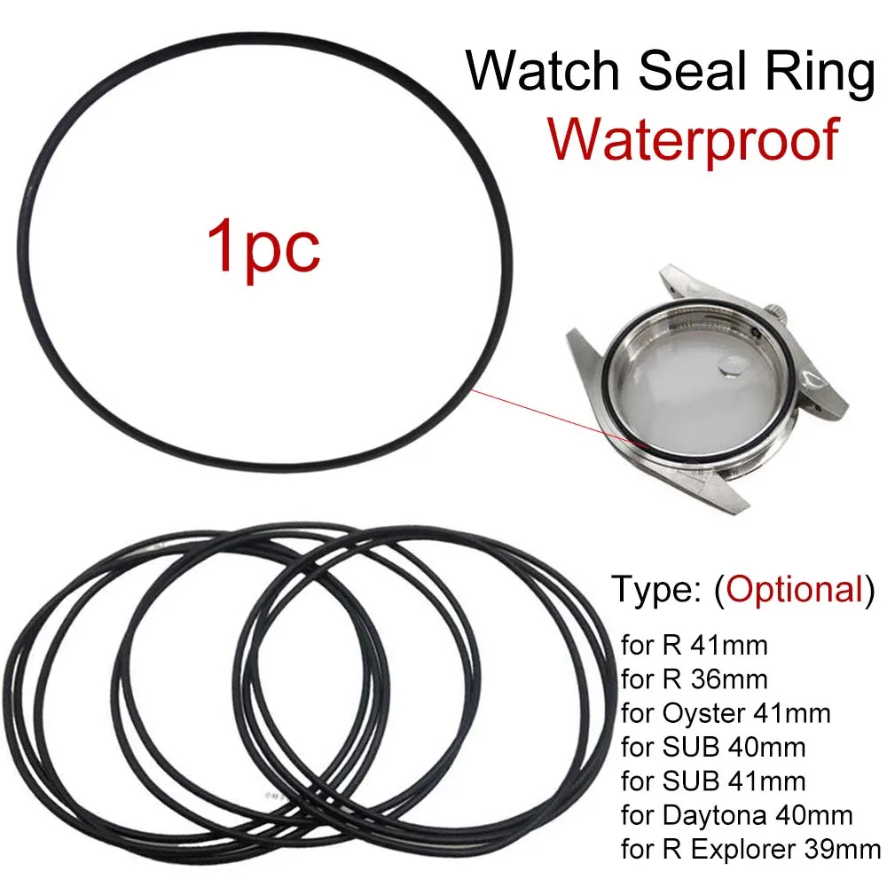 1Pc Waterproof Rubber Ring O-Ring Watch Mirror Glass Sealing Rings Replacement Bottom Cover Gasket Watches Repair Tools