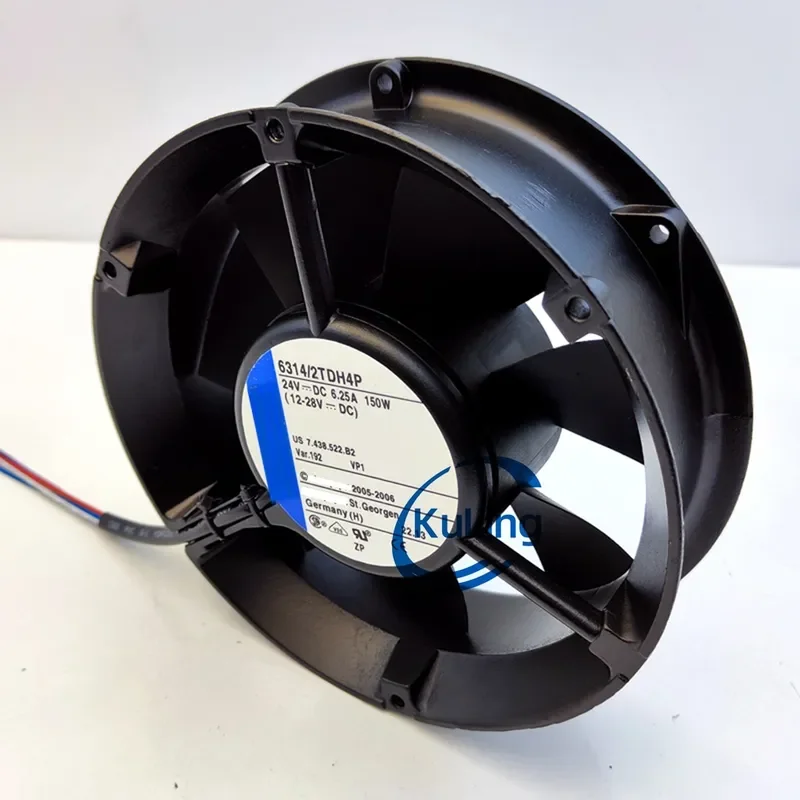 Genuine German 6314/2TDH4P Cooling Fan for 24V 150W 1725 Inverter