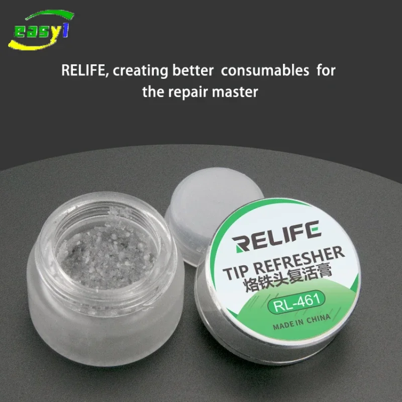 

RELIFE RL-461 Очиститель жала паяльника Освежитель для удаления оксидного слоя для восстановления, ремонта и обновления Инструменты для ремонта