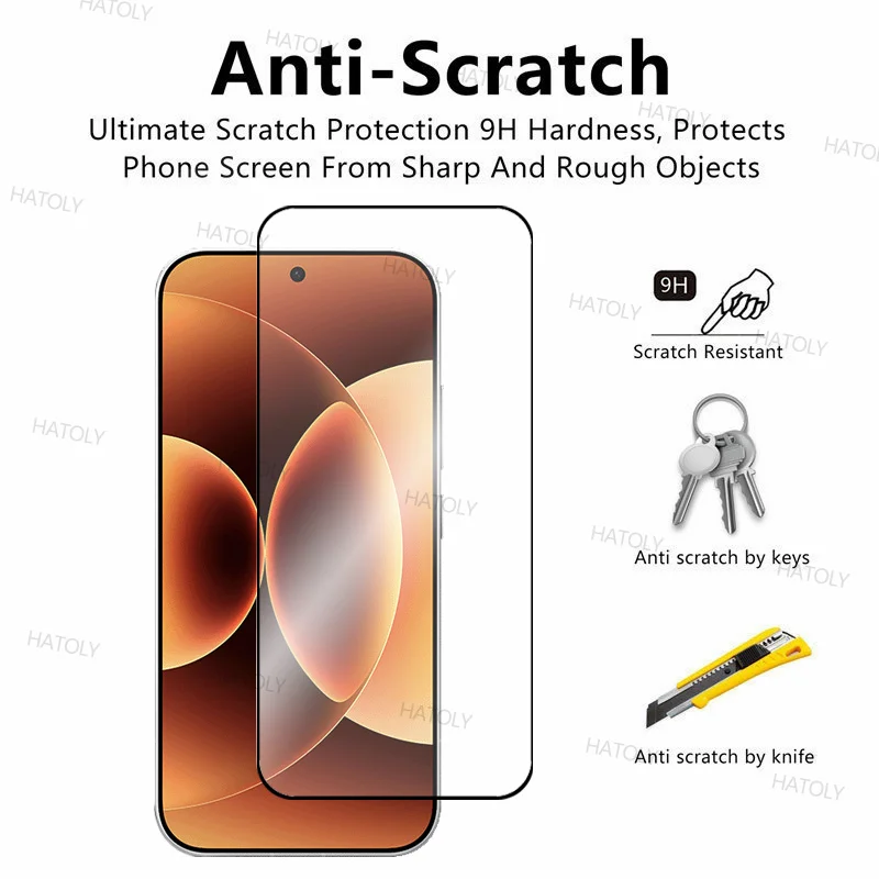 2/4 шт. закаленное стекло для Xiaomi 17 Pro Защитная пленка экрана с полным клеем противоударное защитой от Фото №4