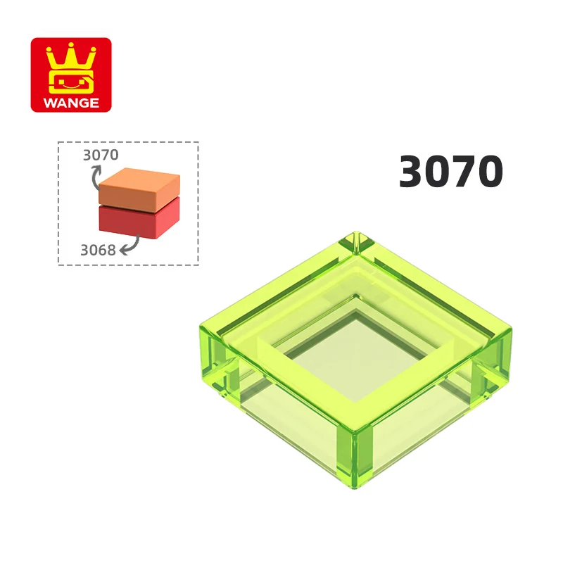 

Wange 3070 100 г/666 шт. 69 цветов гладкая плитка 1X1 строительные блоки шина пластина детали доска совместима с кирпичами детские игрушки